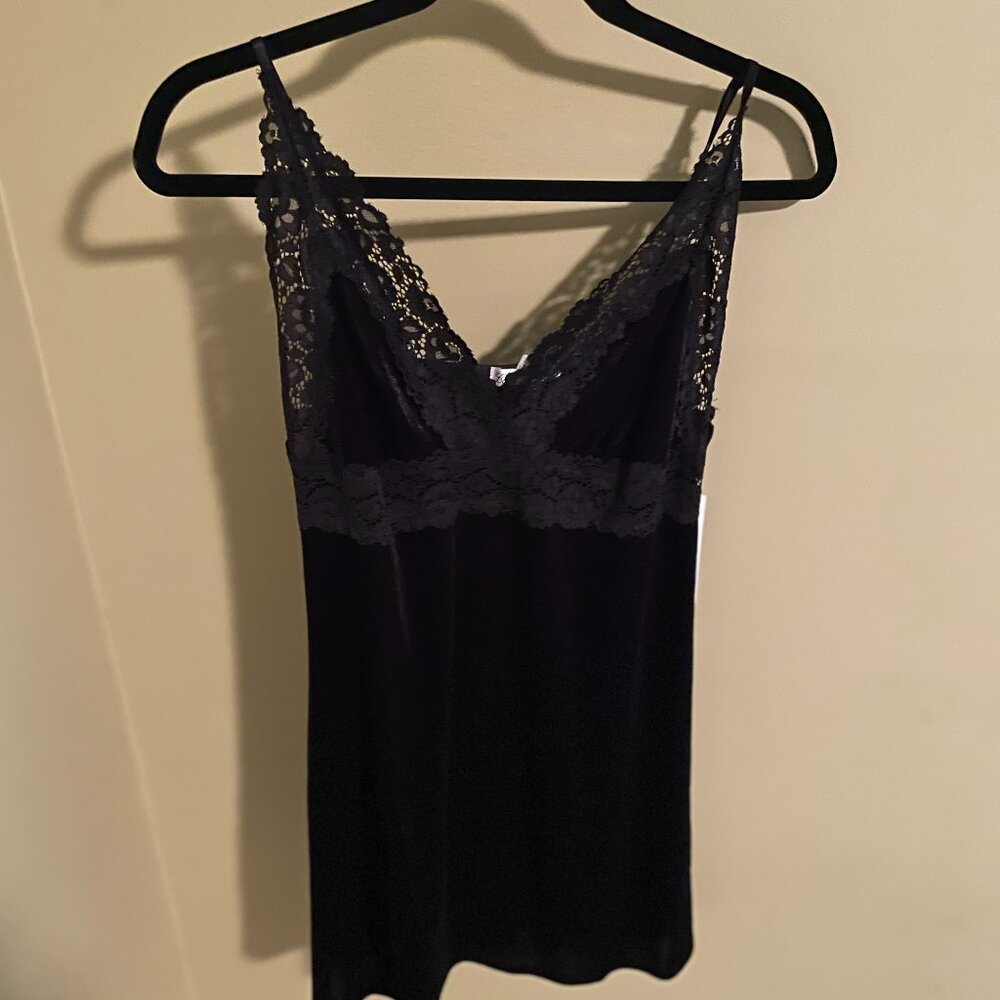 Black Linea Donatella Chemise/Night Gown